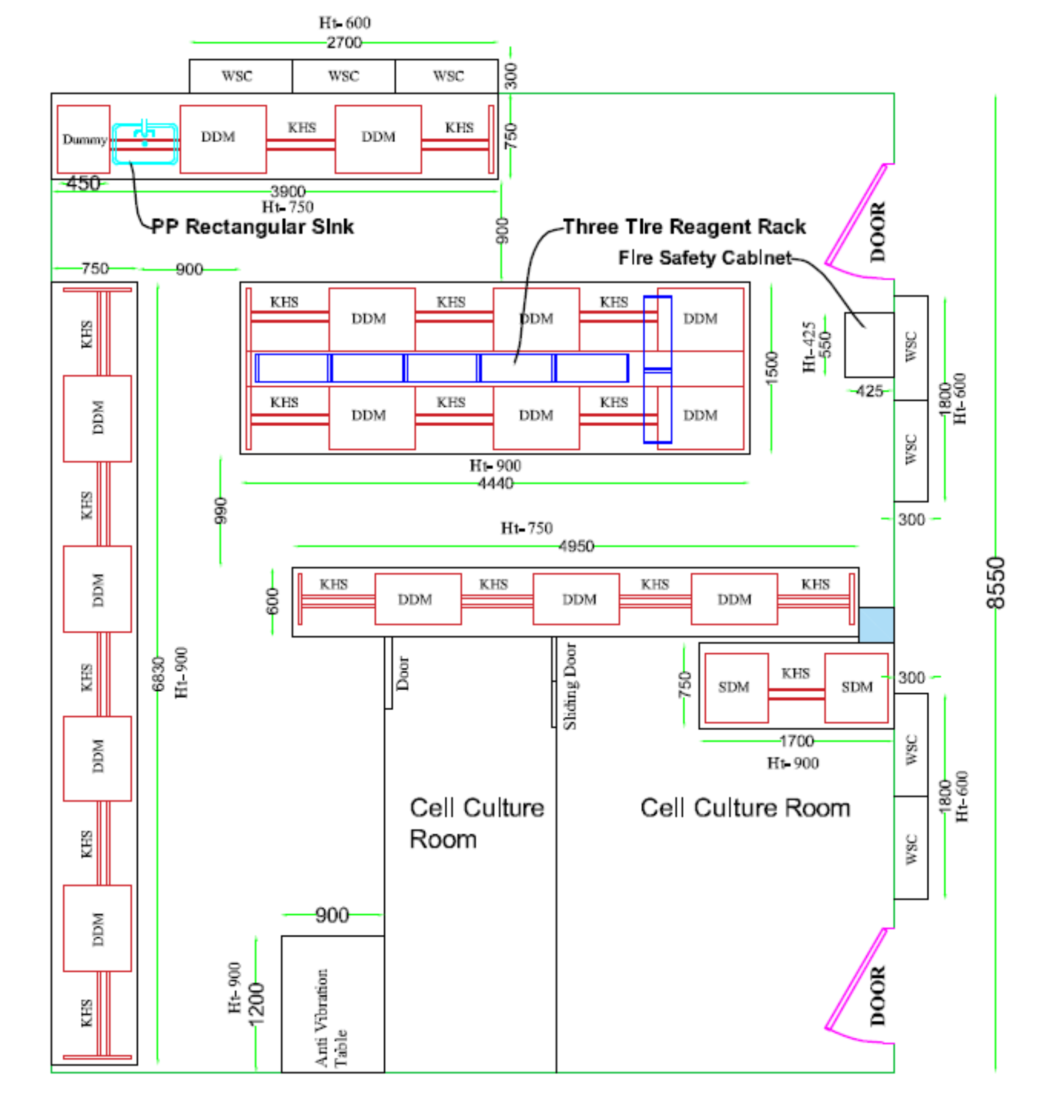 Lab Layout Drawing