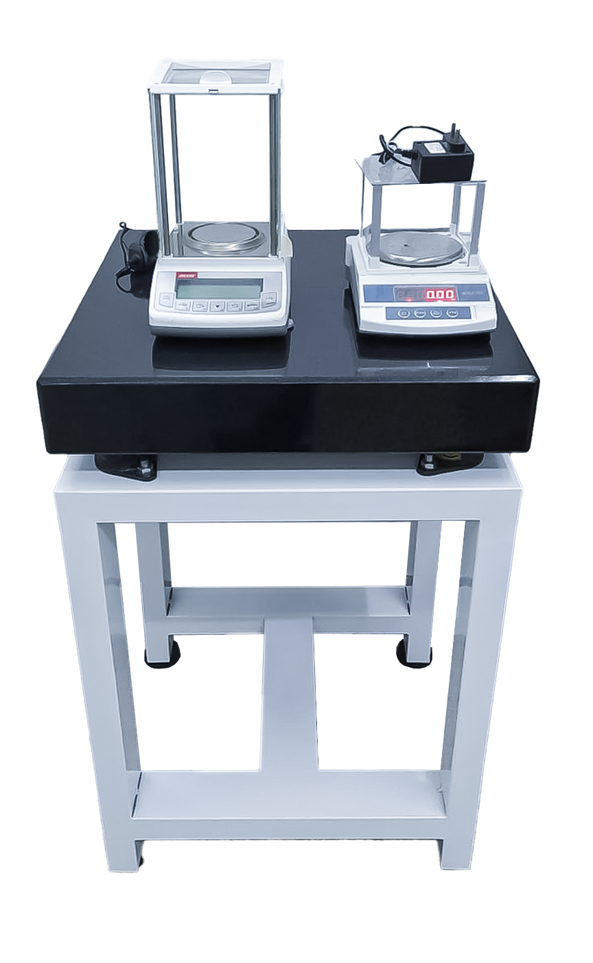 Metrolabs AVT in use with two precision analytical balances