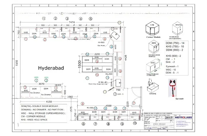 2D Lab Floor Plan