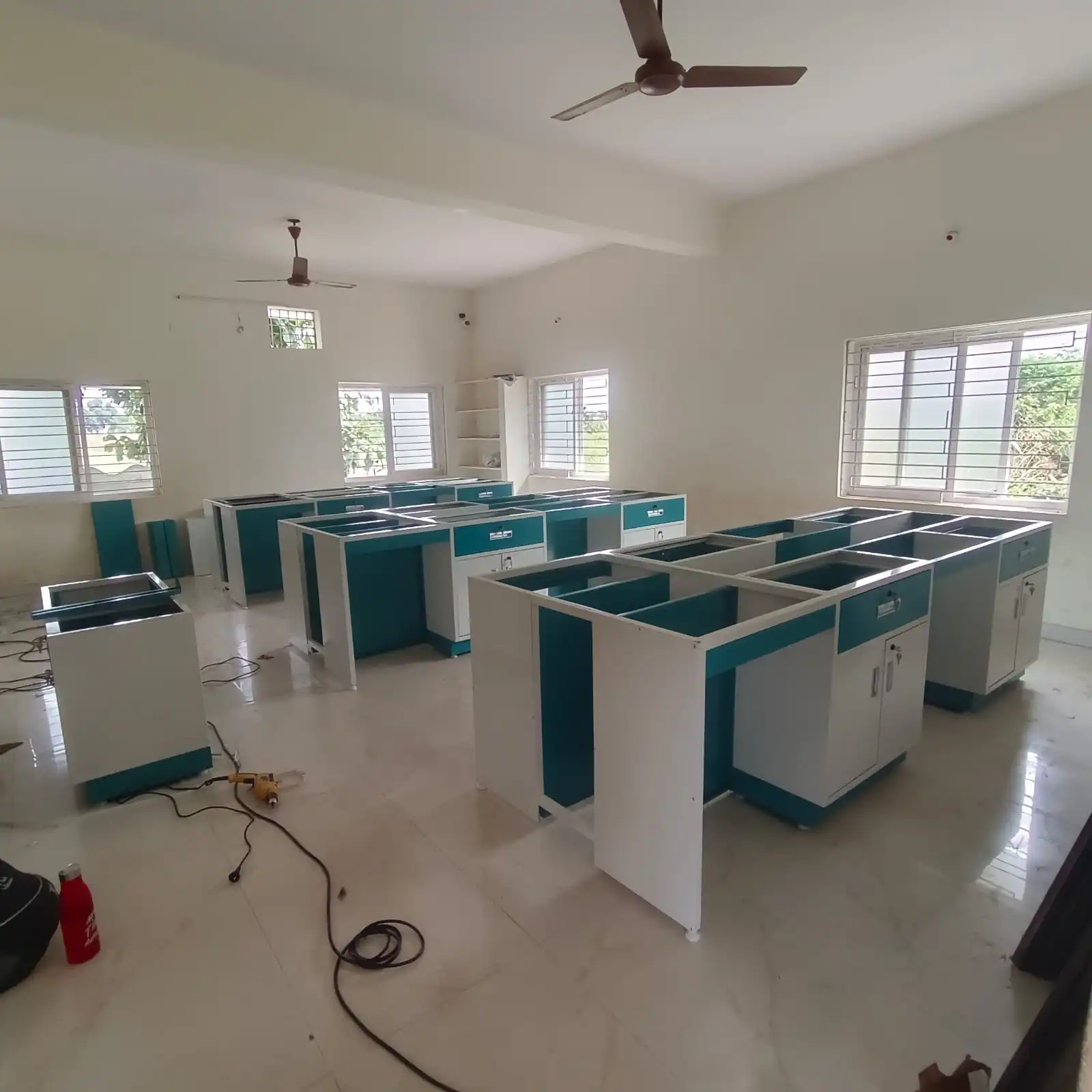 In-progress installation
