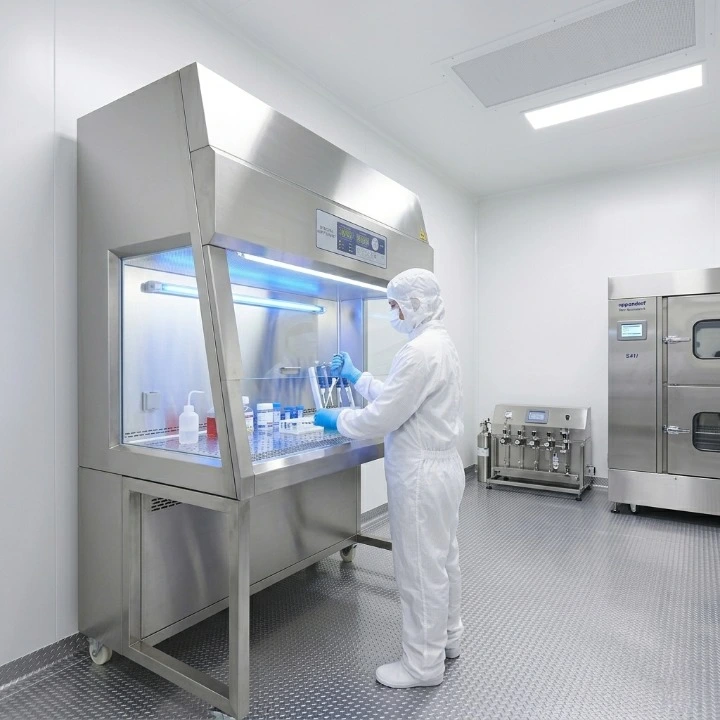 Metrolabs Biosafety Cabinet Class II – ergonomic sloped sash, large work zone, microprocessor display, LED illumination