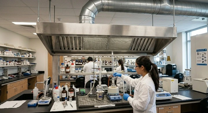 Metrolabs Laboratory Canopy Hood — stainless steel, SS 304